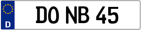 Trailer License Plate